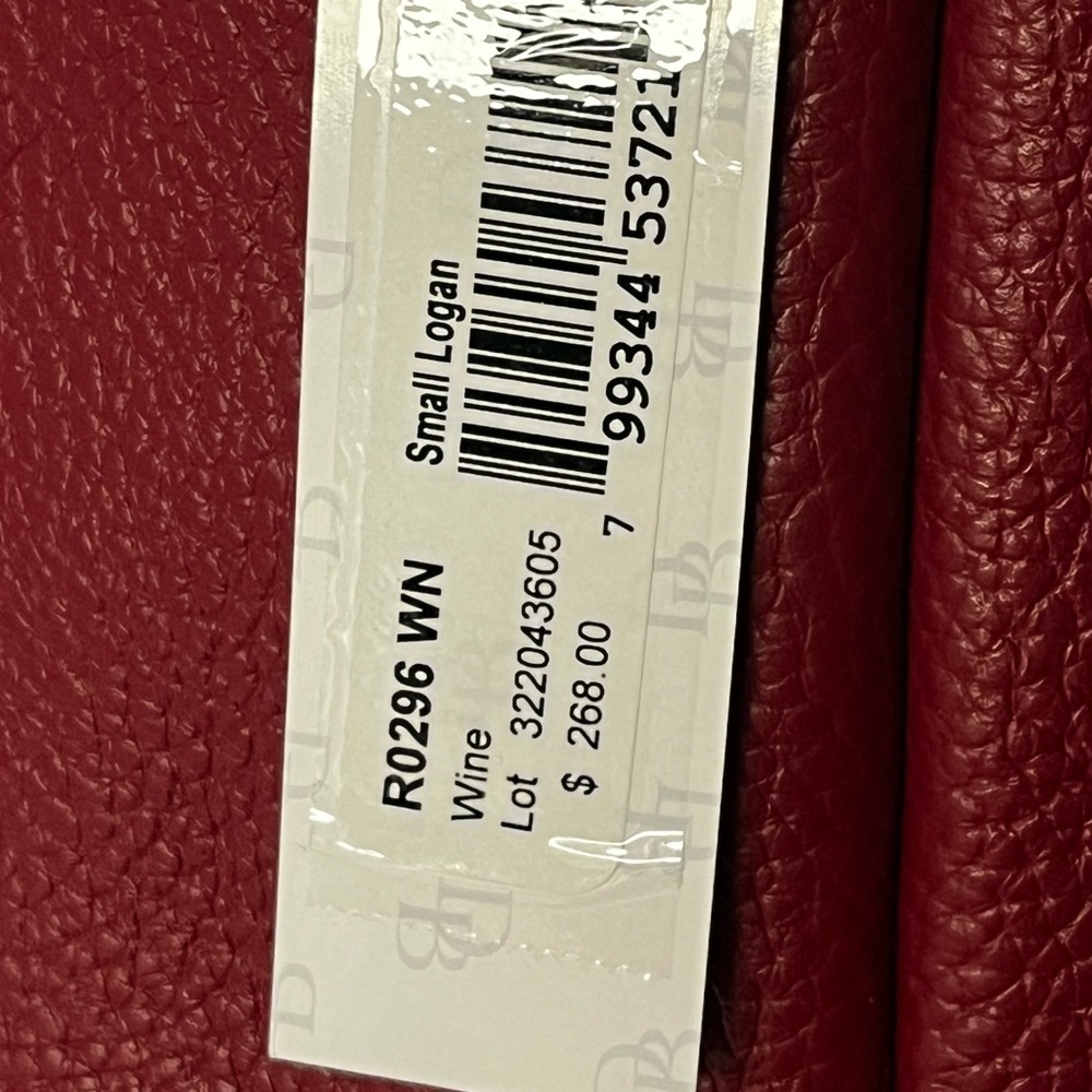 Dooney & Bourke Pebble Grain Tasha Drawstring Bag in Red - Picture 9 of 16